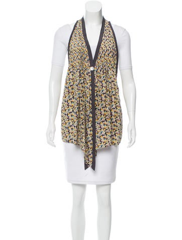 Elizabeth and James Silk Floral Vest