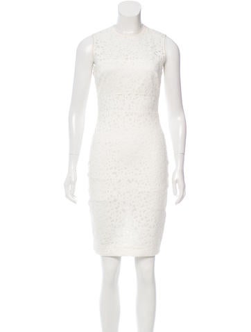 Elizabeth and James Laser Cut Knee-length Dress