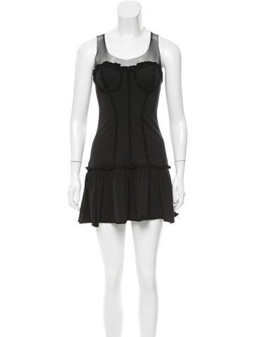 Elizabeth and James Mesh & Ruffle-Trimmed Dress