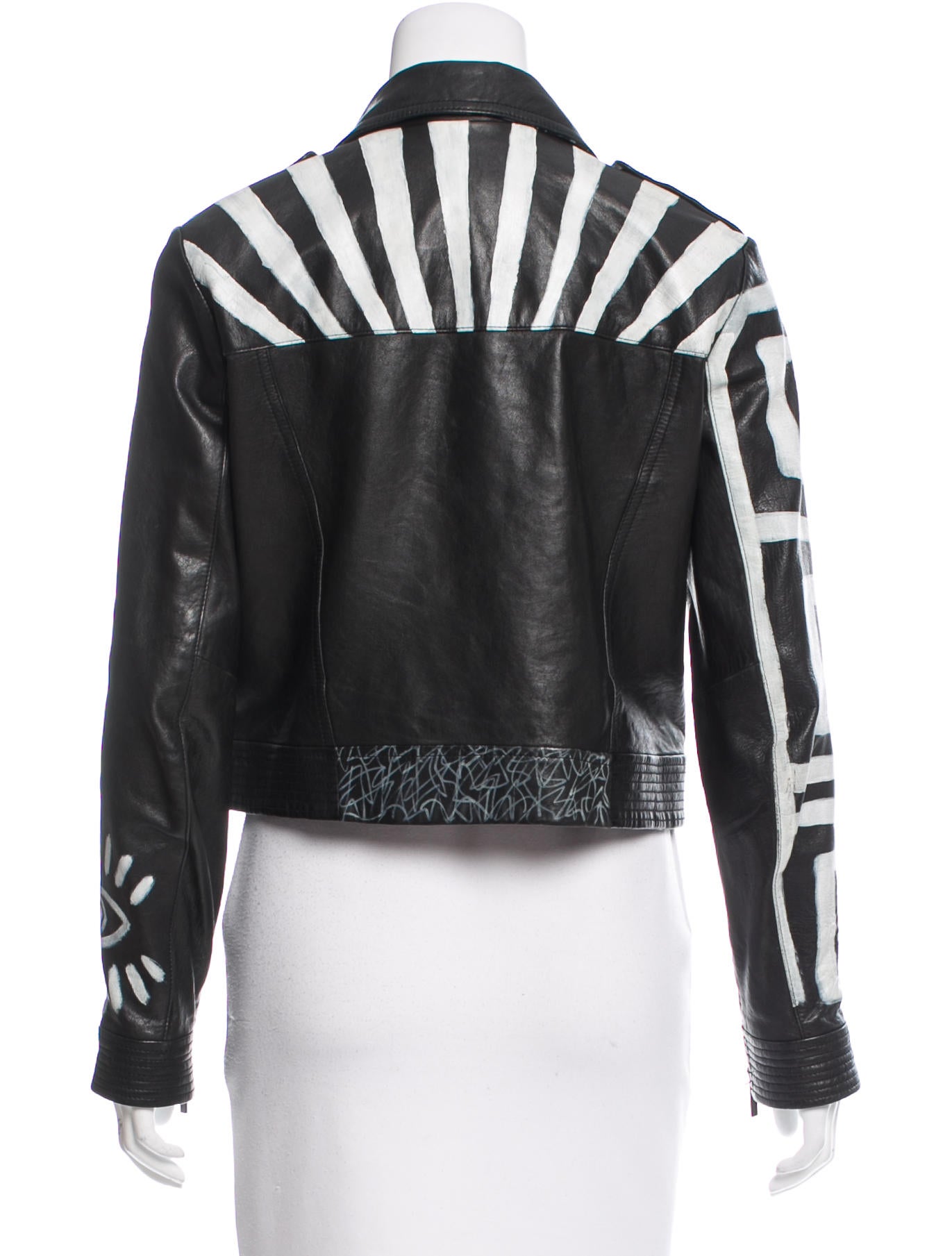 Elizabeth And James Erwan Hand Painted Leather Jacket Clothing Erwan Hand Painted Leather Jacket