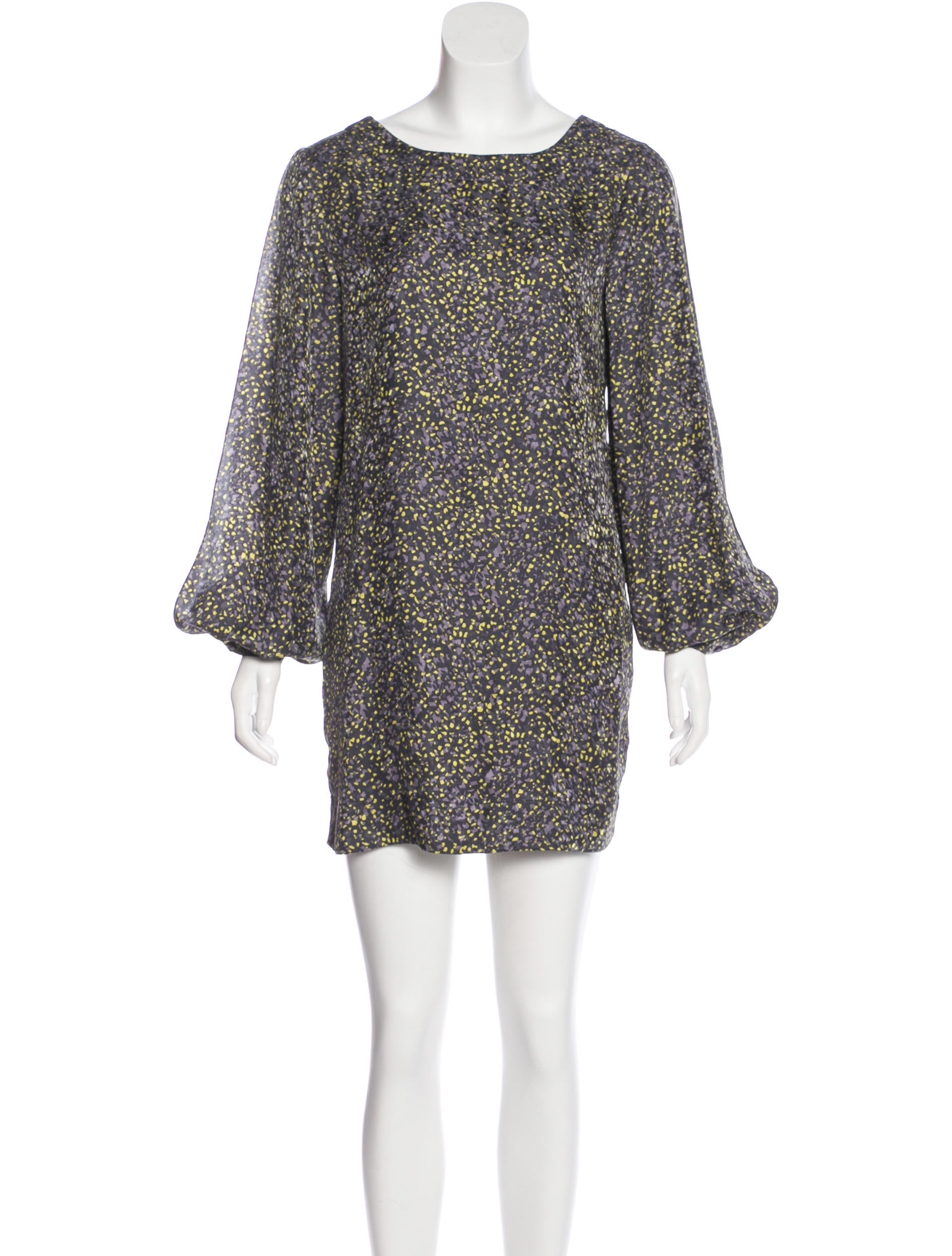 Elizabeth and James Silk Long Sleeve Dress