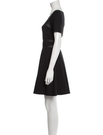 Elizabeth and James Bateau Neckline Mini Dress