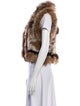 Elizabeth and James Fur Animal Print Fur Jacket