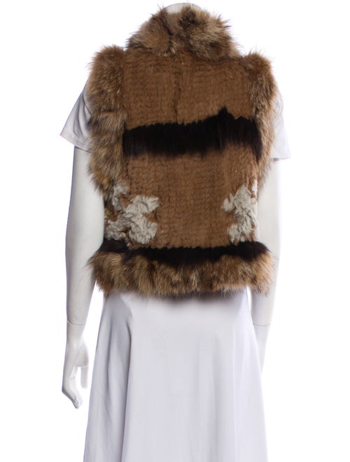 Elizabeth and James Fur Animal Print Fur Jacket