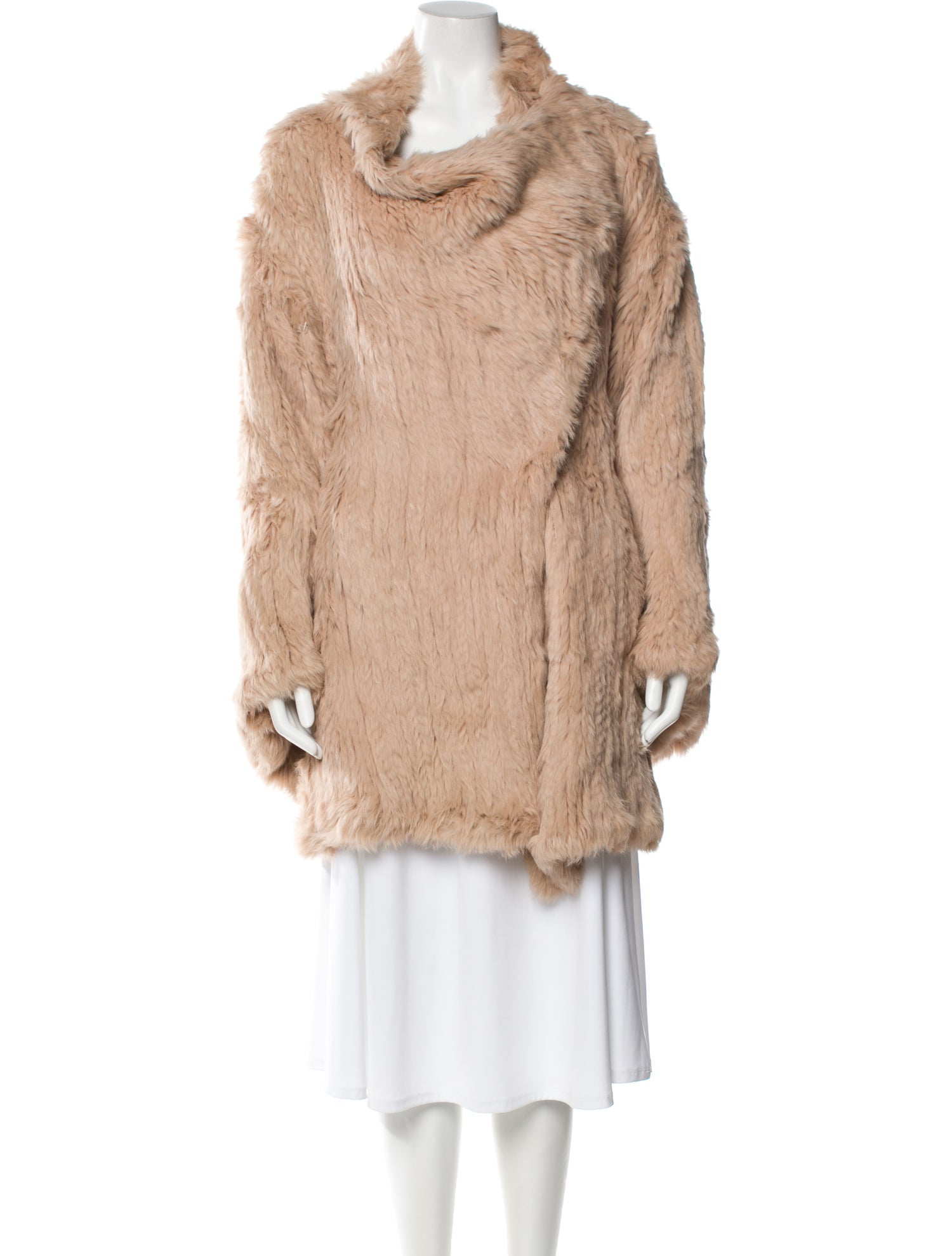 Elizabeth and James Faux Fur Faux Fur Coat