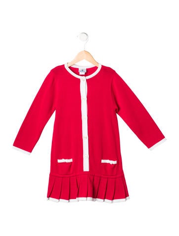 Florence Eiseman Girls' Pleated Long Sleeve Dress w/ Tags