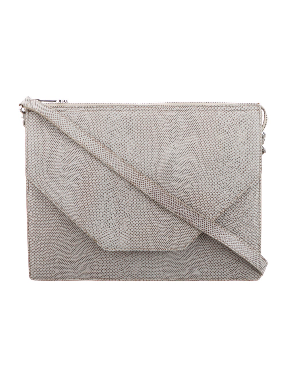 Eric Javits Embossed Leather Shoulder Bag - image 1