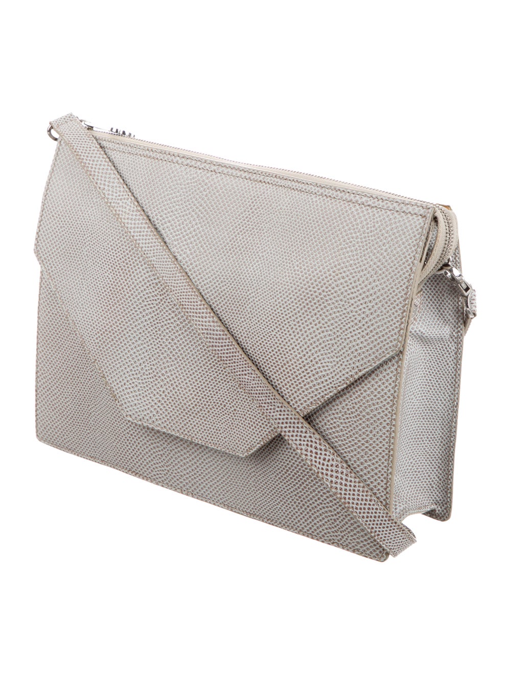 Eric Javits Embossed Leather Shoulder Bag - image 3