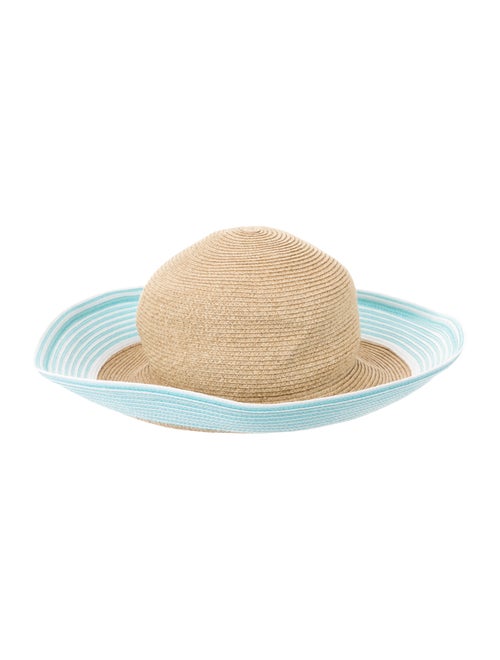 Eric Javits Straw Wide Brim Hat Tan