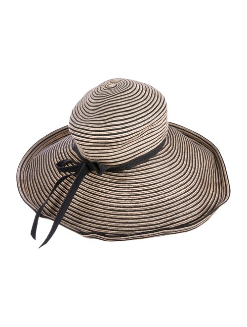 Eric Javits Straw Wide-Brim Hat Tan