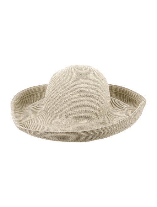 Eric Javits Wide-Brim Straw Hat green
