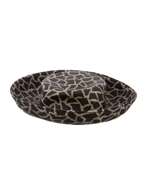 Eric Javits Wide-Brim Straw Hat Tan