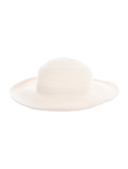 Eric Javits Straw Wide-Brim Hat gold