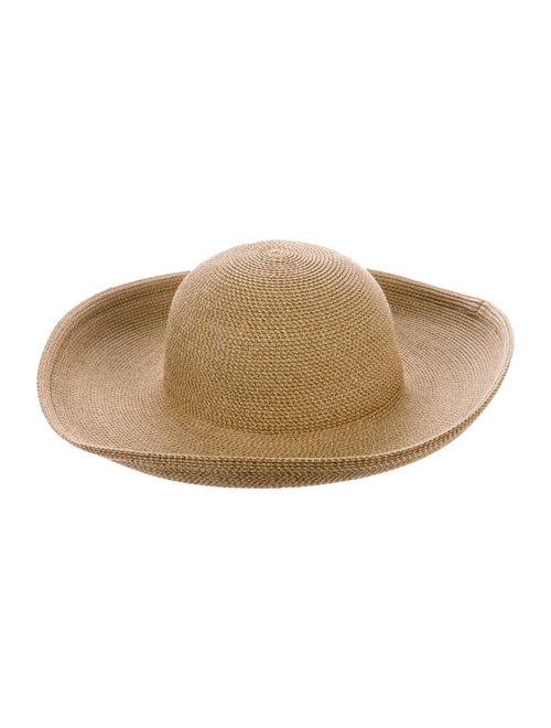 Eric Javits Straw Wide Brim Hat Tan