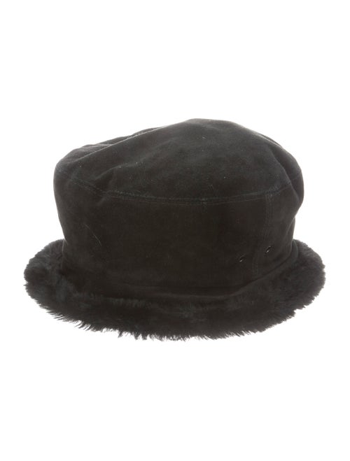 Eric Javits Suede Bucket Hat Black