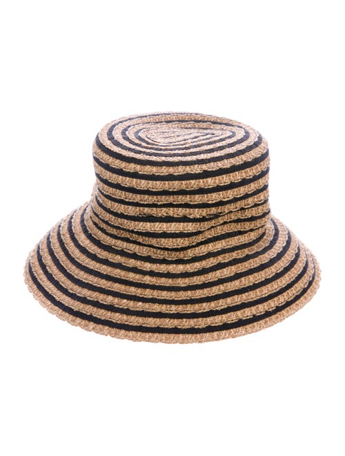 Eric Javits Straw Wide Brim Hat w/ Tags Tan