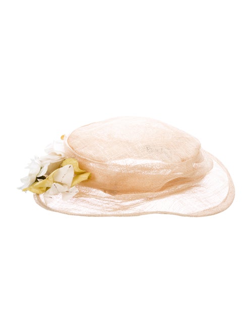 Eric Javits Straw Embellished Hat Tan