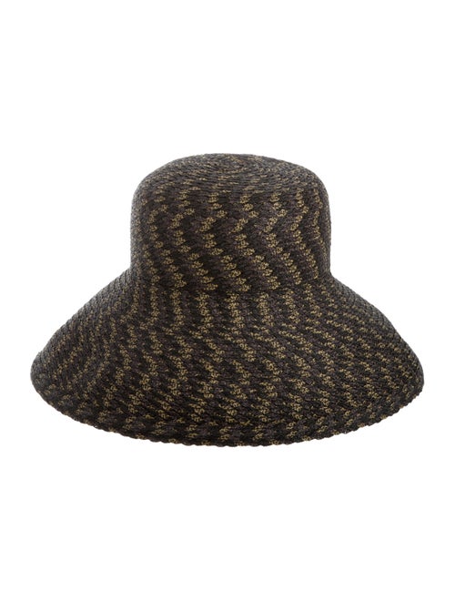 Eric Javits Straw Woven Hat Black