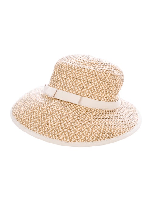 Eric Javits Straw Wide-Brim Hat Tan