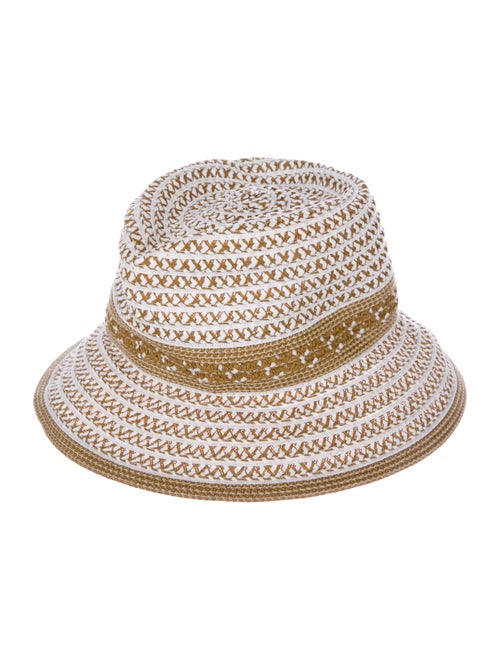 Eric Javits Woven Raffia Hat Tan