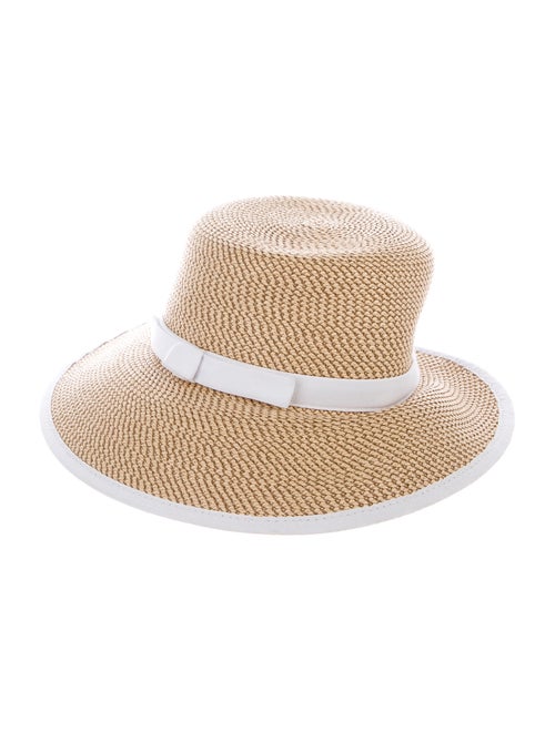Eric Javits Straw Wide Brim Hat Tan