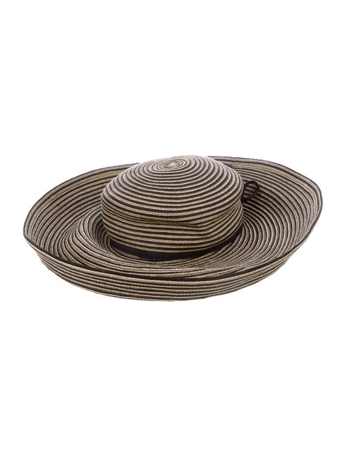 Eric Javits Straw Wide Brim Sun Hat Tan
