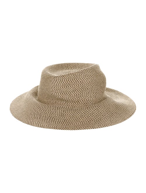 Eric Javits Woven Fedora Hat Beige