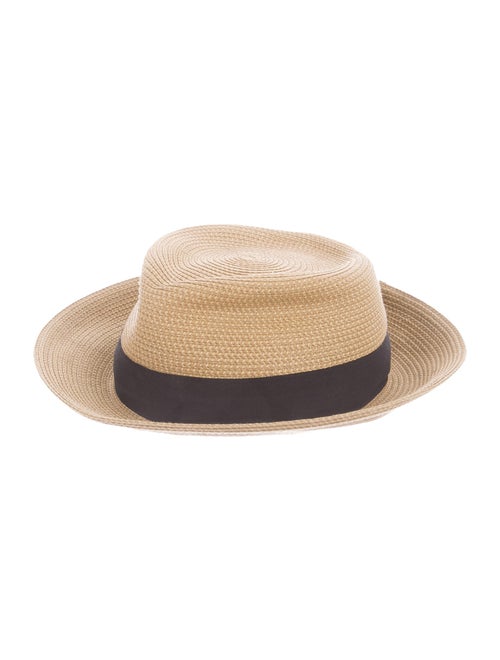 Eric Javits Wide Brim Straw Hat Brown