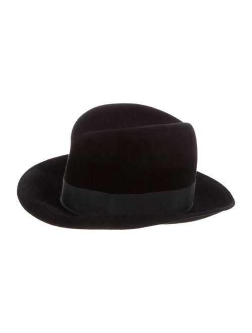 Eric Javits Felt Fedora Hat Black
