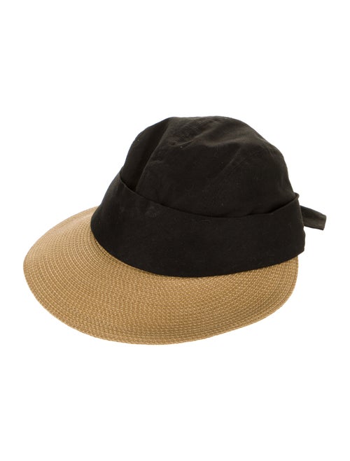 Eric Javits Linen Wide-Brim Hat Black