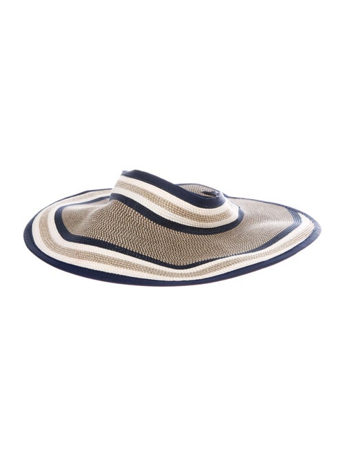 Eric Javits Straw Wide-Brim Hat Beige