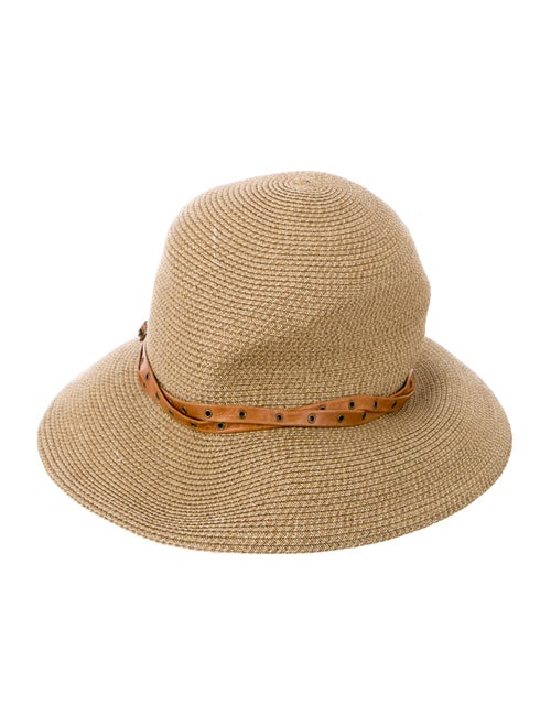 Eric Javits Raffia Fedora Hat Tan