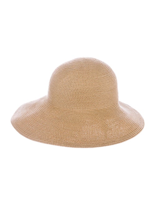 Eric Javits Straw Wide Brim Hat Tan