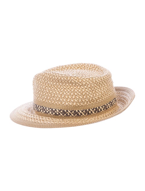 Eric Javits Raffia Bucket Hat Tan