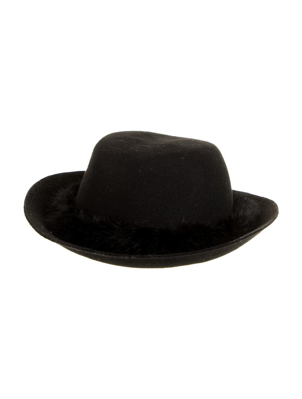 Eric Javits Black Wool Fedora - image 1