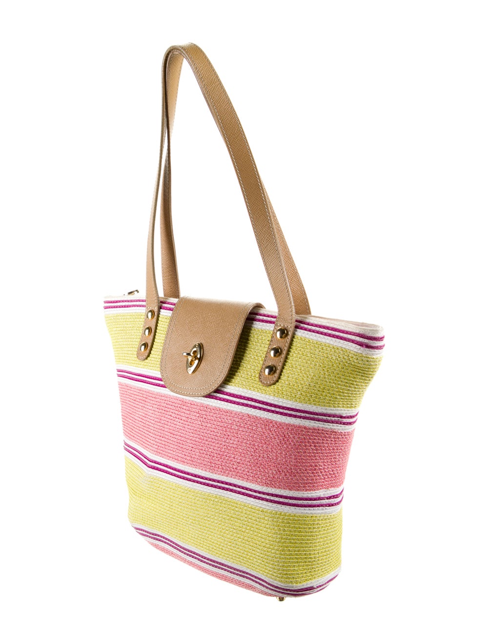Eric Javits Raffia Handle Bag - image 3
