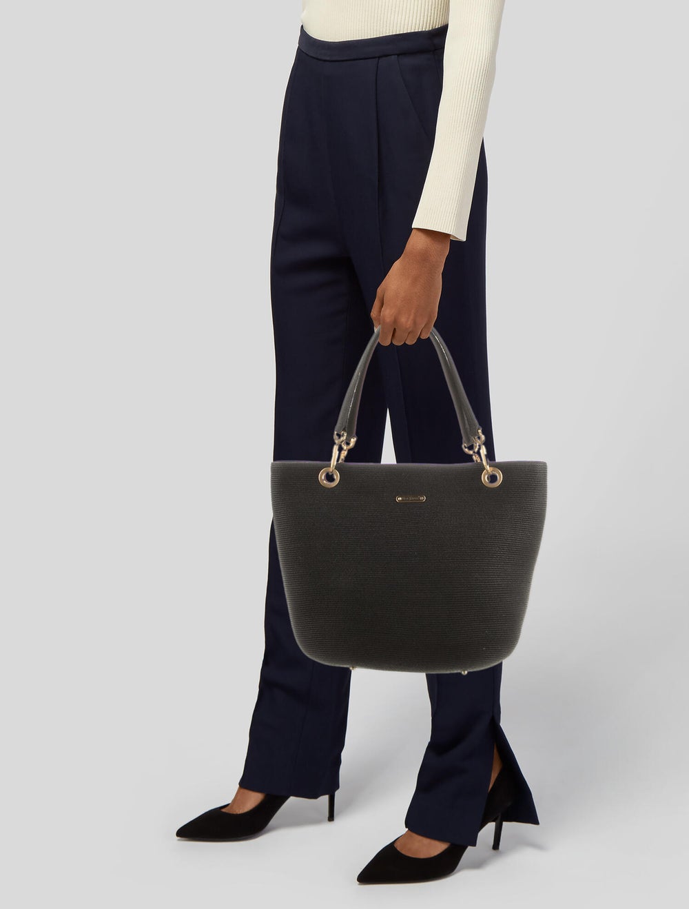 Eric Javits Raffia Shoulder Bag - image 2
