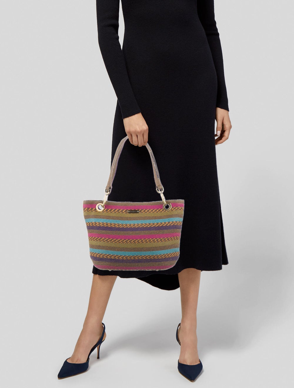 Eric Javits Raffia Shoulder Bag - image 2