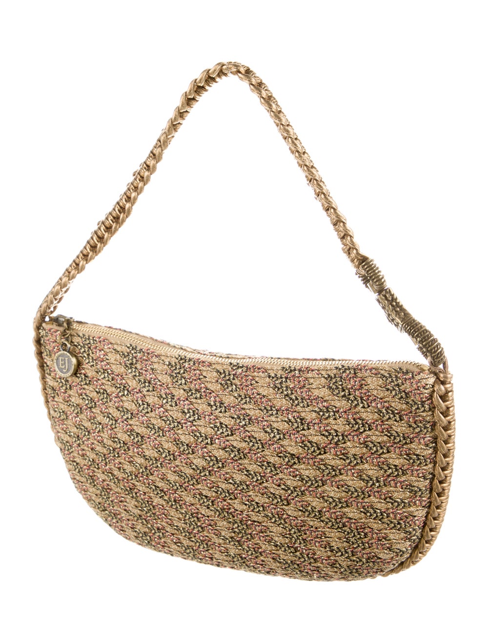 Eric Javits Leather Trimmed Raffia Handle Bag - image 3