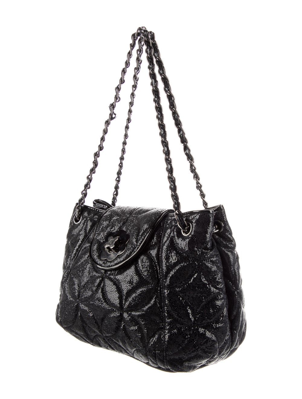 Eric Javits Leather Shoulder Bag - image 3