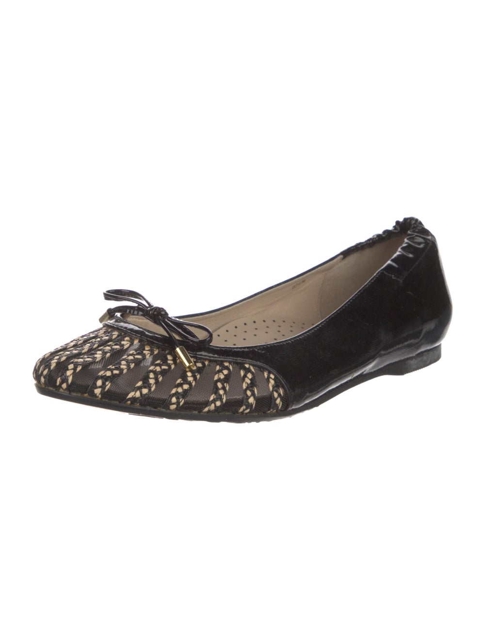 Eric Javits Patent Leather Bow Accents Ballet Fla… - image 2