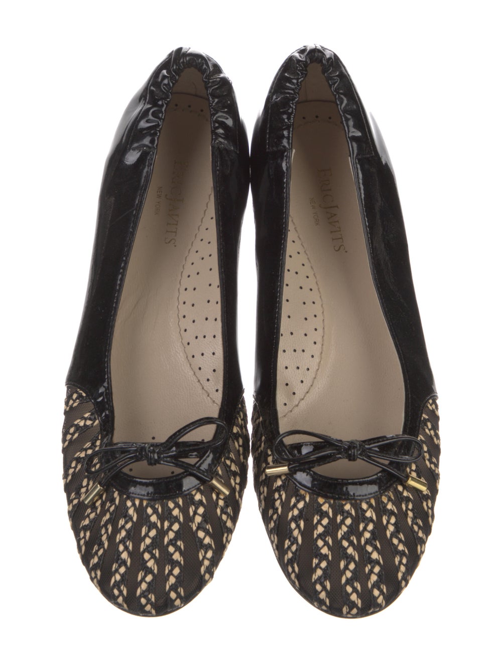 Eric Javits Patent Leather Bow Accents Ballet Fla… - image 3