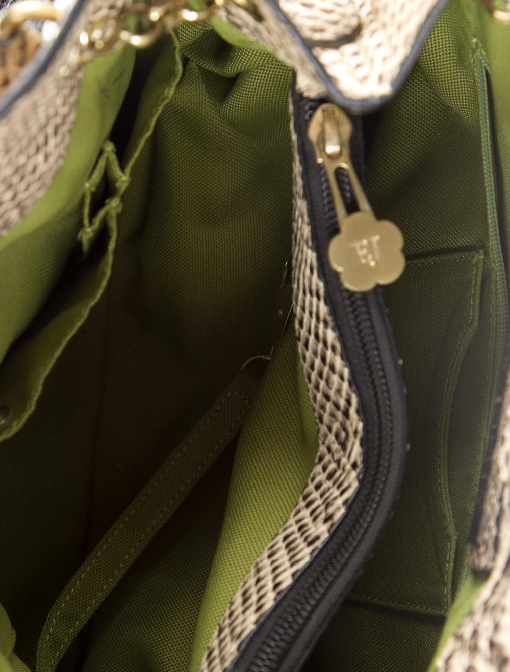 Eric Javits Leather Trimmed Raffia Shoulder Bag - image 5