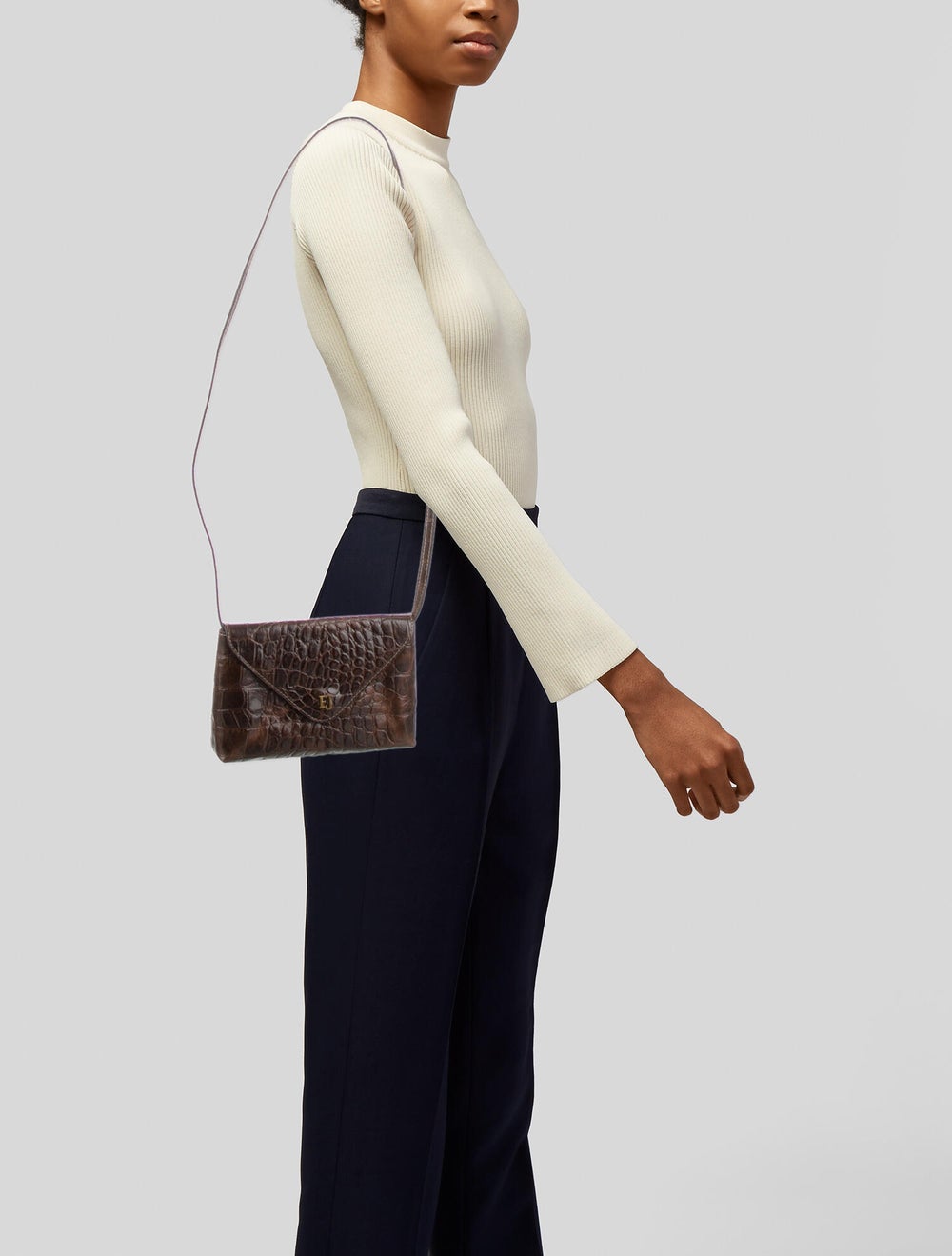 Eric Javits Embossed Leather Waist Bag - image 2