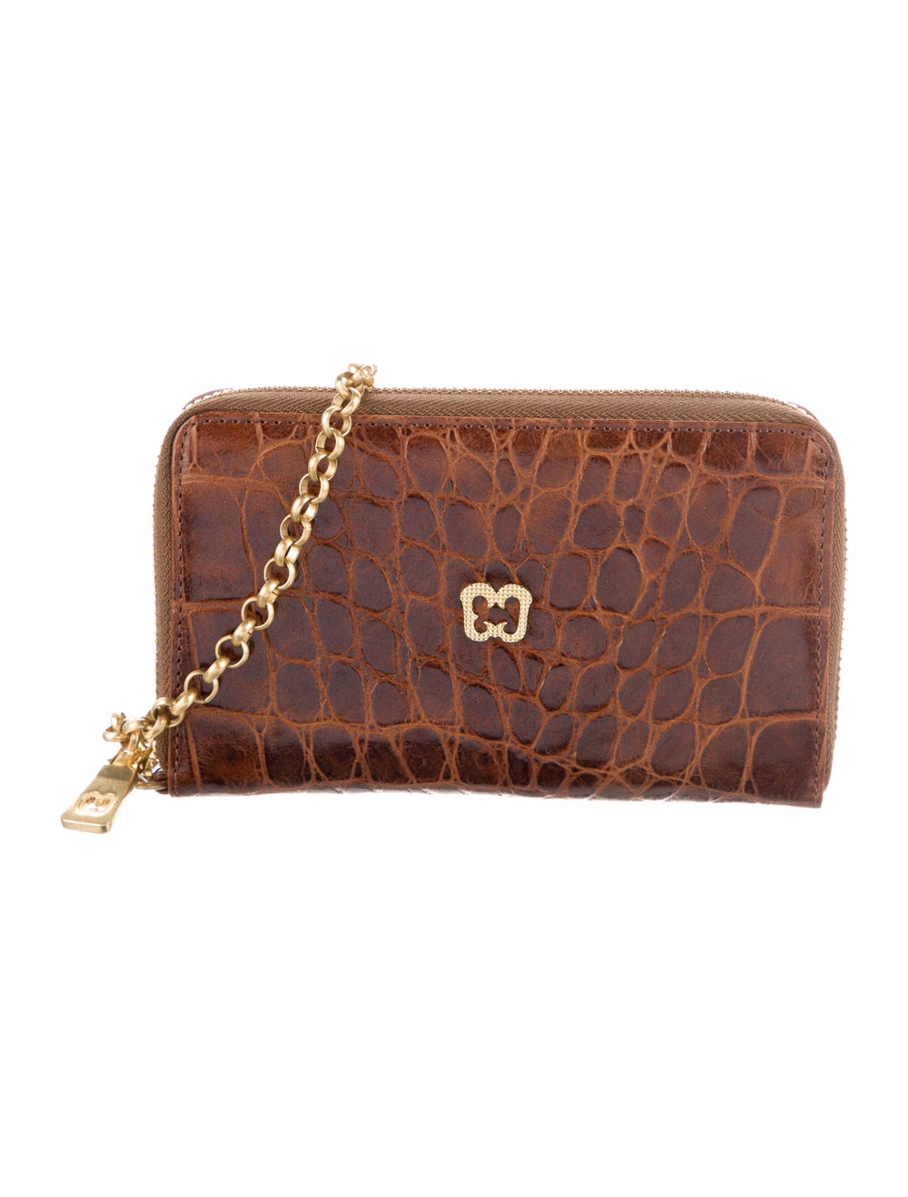 Eric Javits Embossed. Leather Wristlet w/ Tags - image 1