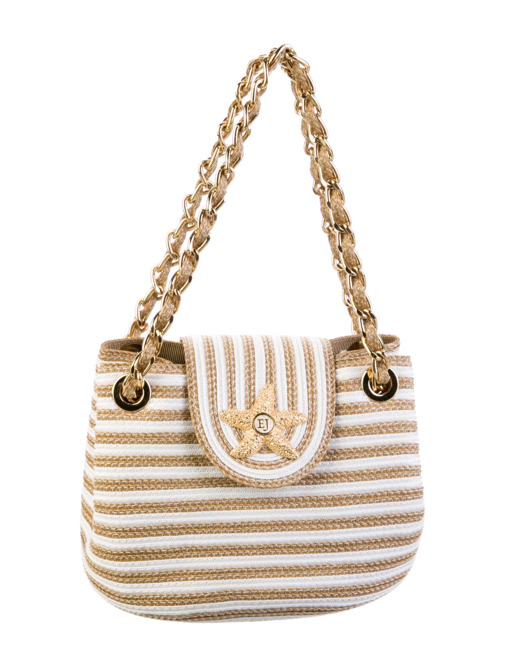 Eric Javits Squishee Star Raffia Handle Bag - image 1