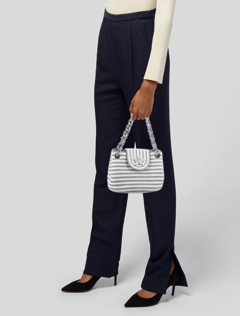 Eric Javits Squishee Star Raffia Handle Bag - image 2