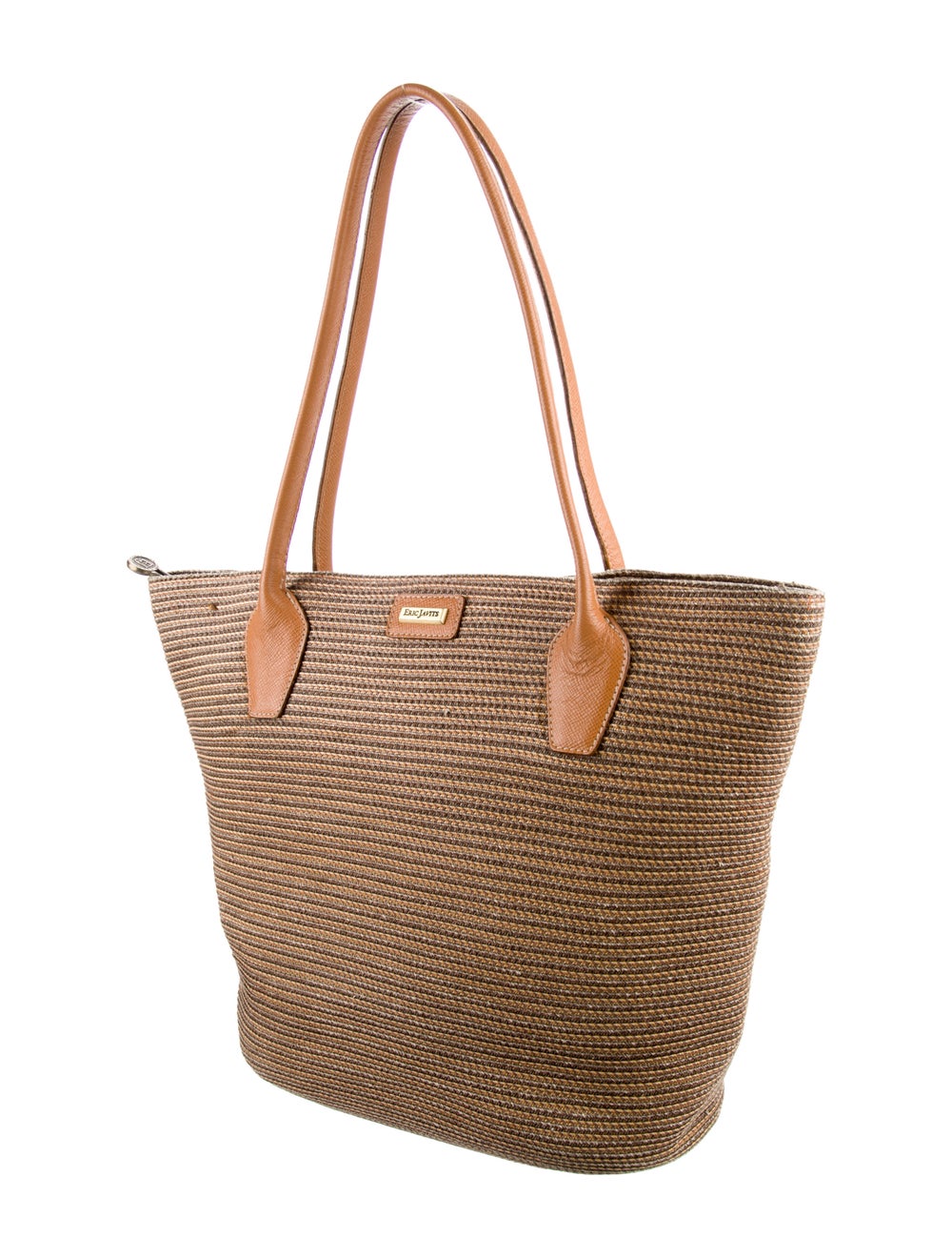 Eric Javits Straw Leather-Trim Tote - image 3