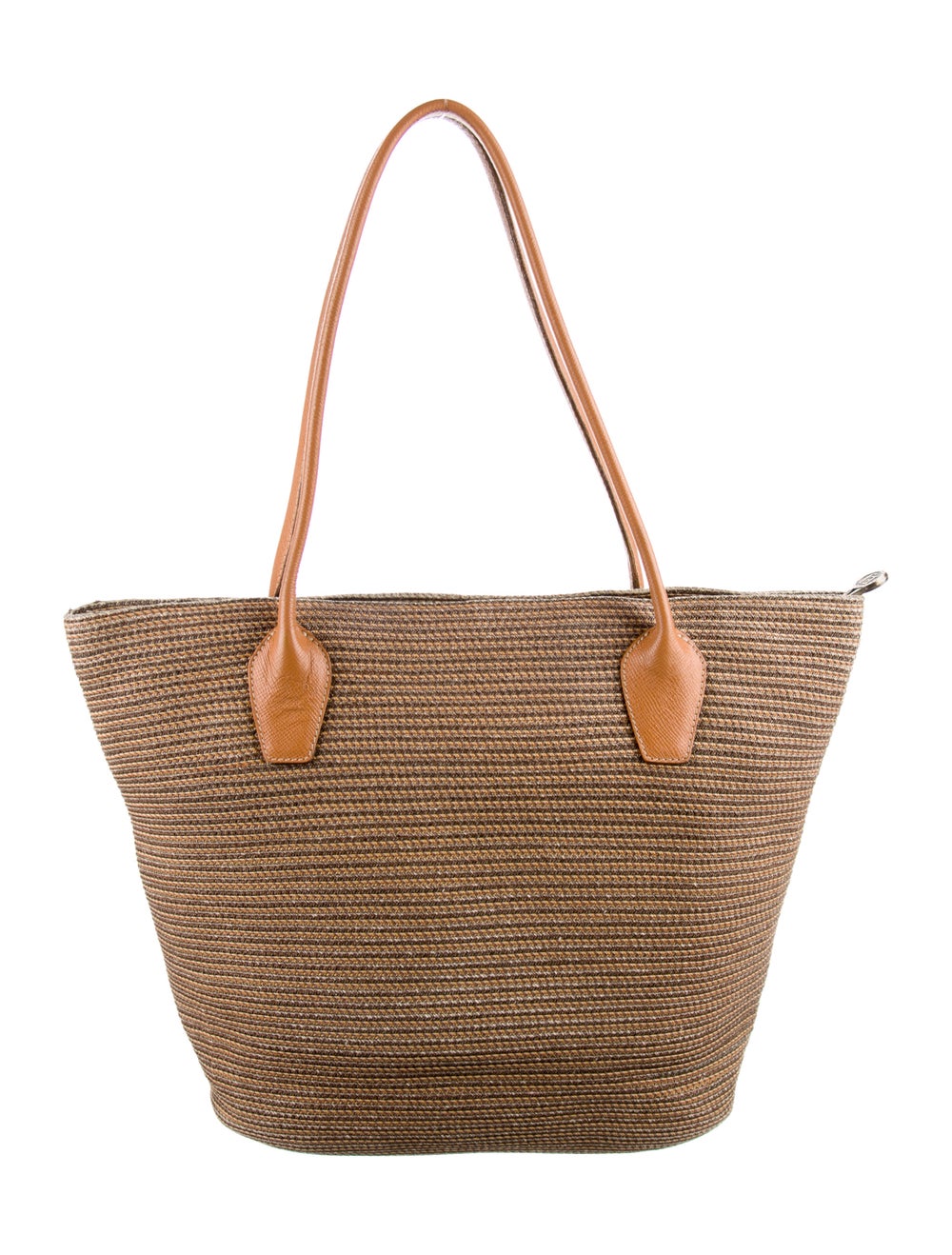 Eric Javits Straw Leather-Trim Tote - image 4