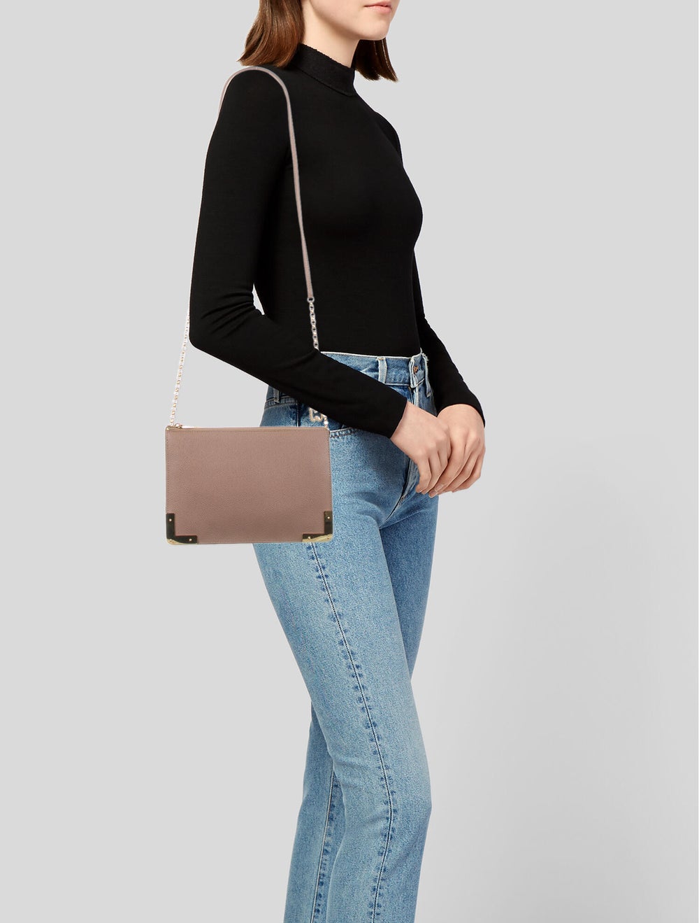 Eric Javits Leather Crossbody Bag - image 2